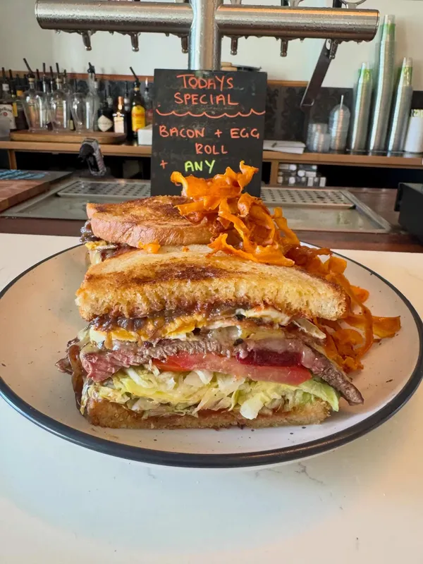 Bacon & egg roll — today's special